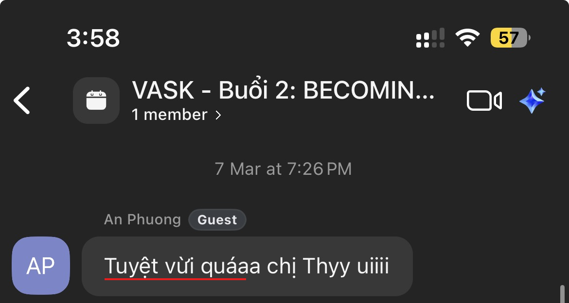 Live feedback 7